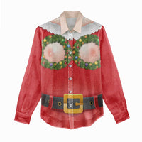 Funny Christmas Costume Women Casual Shirt Busty Big Boobs - Wonder Print Shop