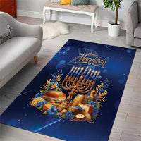 Jewish Hanukkah Festival Area Rug Let's Get Lit LT05 - Wonder Print Shop