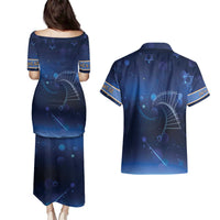 Jewish Hanukkah Festival Couples Matching Puletasi and Hawaiian Shirt Let's Get Lit LT05 - Wonder Print Shop