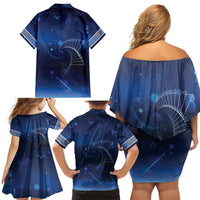 Jewish Hanukkah Festival Family Matching Off Shoulder Short Dress and Hawaiian Shirt Let's Get Lit LT05 - Wonder Print Shop