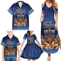Jewish Hanukkah Festival Family Matching Summer Maxi Dress and Hawaiian Shirt Let's Get Lit LT05 - Wonder Print Shop