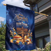 Jewish Hanukkah Festival Garden Flag Let's Get Lit LT05 - Wonder Print Shop