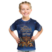 Jewish Hanukkah Festival Kid T Shirt Let's Get Lit LT05 - Wonder Print Shop