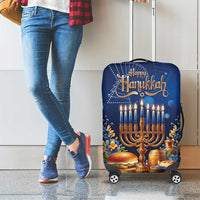 Jewish Hanukkah Festival Luggage Cover Let's Get Lit LT05 - Wonder Print Shop