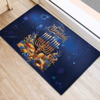 Jewish Hanukkah Festival Rubber Doormat Let's Get Lit LT05 - Wonder Print Shop