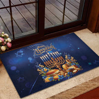 Jewish Hanukkah Festival Rubber Doormat Let's Get Lit LT05 - Wonder Print Shop