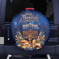 Jewish Hanukkah Festival Spare Tire Cover Let's Get Lit LT05 - Wonder Print Shop