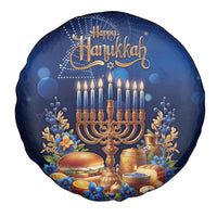 Jewish Hanukkah Festival Spare Tire Cover Let's Get Lit LT05 - Wonder Print Shop