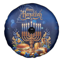 Jewish Hanukkah Festival Spare Tire Cover Let's Get Lit LT05 - Wonder Print Shop