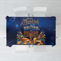 Jewish Hanukkah Festival Tablecloth Let's Get Lit LT05 - Wonder Print Shop