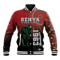 Personalised Kenya Jamhuri Day Baseball Jacket One Nation One Flag One People LT05 - Wonder Print Shop
