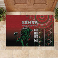 Kenya Jamhuri Day Rubber Doormat One Nation One Flag One People LT05 - Wonder Print Shop