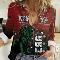 Personalised Kenya Jamhuri Day Women Casual Shirt One Nation One Flag One People LT05 - Wonder Print Shop