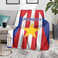 Paraguay Star Football Blanket Go Albirroja