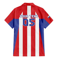 Custom Paraguay Star Football Family Matching Mermaid Dress and Hawaiian Shirt Go Albirroja