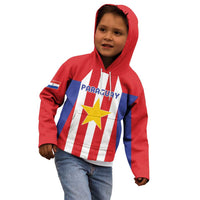 Custom Paraguay Star Football Kid Hoodie Go Albirroja