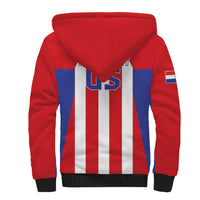 Custom Paraguay Star Football Sherpa Hoodie Go Albirroja