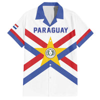 Custom Paraguay Football Family Matching Off The Shoulder Long Sleeve Dress and Hawaiian Shirt Unique Style
