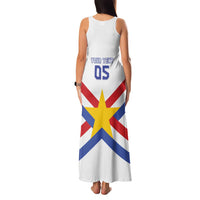 Custom Paraguay Football Family Matching Tank Maxi Dress and Hawaiian Shirt Unique Style