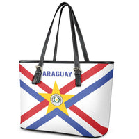 Paraguay Football Leather Tote Bag Unique Style