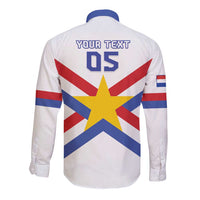 Custom Paraguay Football Long Sleeve Button Shirt Unique Style