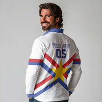 Custom Paraguay Football Long Sleeve Polo Shirt Unique Style