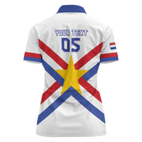Custom Paraguay Football Women Polo Shirt Unique Style