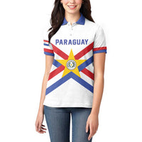 Custom Paraguay Football Women Polo Shirt Unique Style
