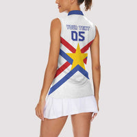 Custom Paraguay Football Women Sleeveless Polo Shirt Unique Style