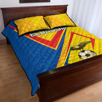 Ecuador Football Quilt Bed Set La Tricolor Sporty Style