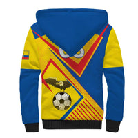 Custom Ecuador Football Sherpa Hoodie La Tricolor Sporty Style