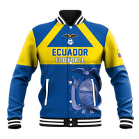 Custom Ecuador Football Baseball Jacket Go Champions