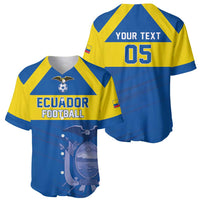 Custom Ecuador Football Baseball Jersey Go Champions