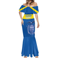 Custom Ecuador Football Mermaid Dress Go Champions
