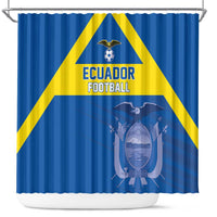 Ecuador Football Shower Curtain Go Champions