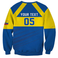 Custom Ecuador Football Sweatshirt Go Champions