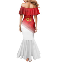 Custom Peru Football Mermaid Dress Sporty Style