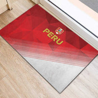 Peru Football Rubber Doormat Sporty Style
