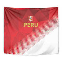 Peru Football Tapestry Sporty Style