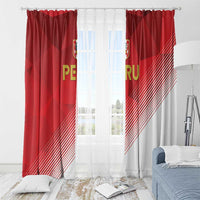 Peru Football Window Curtain Sporty Style