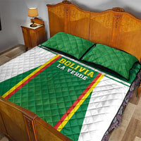 Bolivia Football Quilt Bed Set Go Champions La Verde Green Version