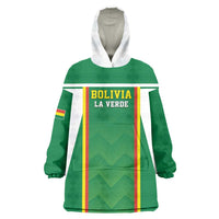 Custom Bolivia Football Wearable Blanket Hoodie Go Champions La Verde Green Version