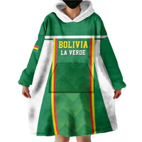 Custom Bolivia Football Wearable Blanket Hoodie Go Champions La Verde Green Version