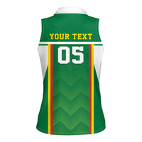 Custom Bolivia Football Women Sleeveless Polo Shirt Go Champions La Verde Green Version