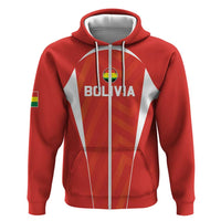 Custom Bolivia Football Hoodie Go Champions La Verde Red Version