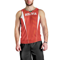 Custom Bolivia Football Men Tank Top Go Champions La Verde Red Version