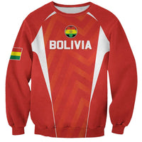 Custom Bolivia Football Sweatshirt Go Champions La Verde Red Version