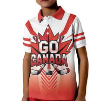 Canada Ice Hockey Custom Kid Polo Shirt Go Canada Unique Style