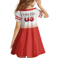 Canada Ice Hockey Custom Kid Short Sleeve Dress Go Canada Unique Style