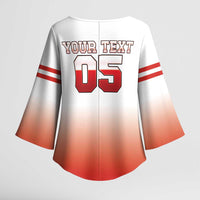 Canada Ice Hockey Custom Kimono Sleeve Blouse Go Canada Unique Style